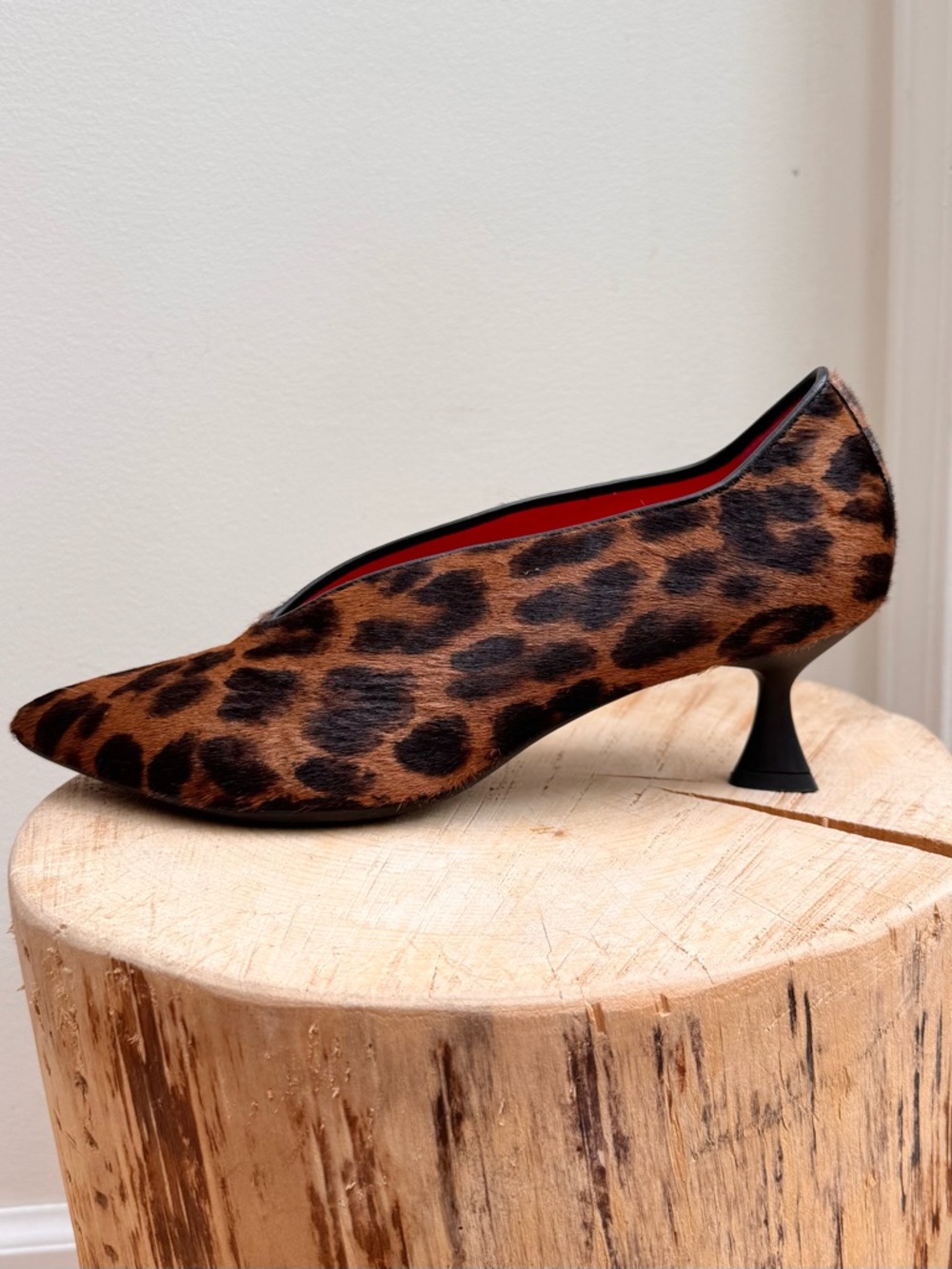 Pas de Rouge Janet5 Leopard Print Pumps